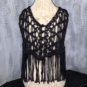 BOHO VEST Festival Crochet Beach Rodeo vin…